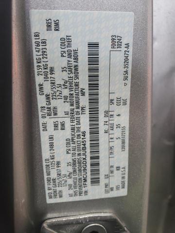 2018 FORD ESCAPE SE - 1FMCU9GDXJUB45146