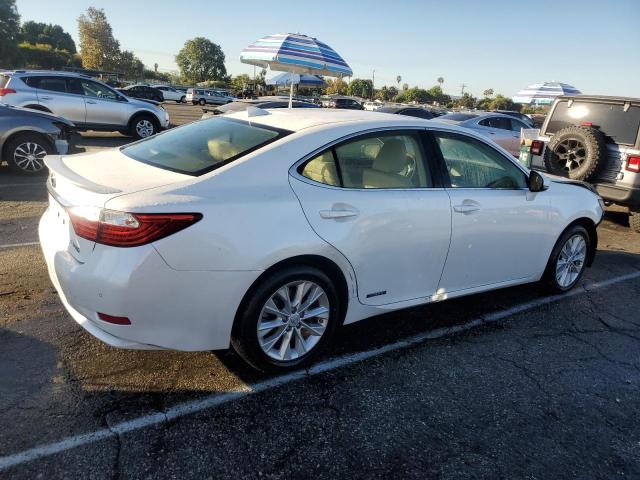 LEXUS ES 300H 2015 white  hybrid engine JTHBW1GG5F2085669 photo #4