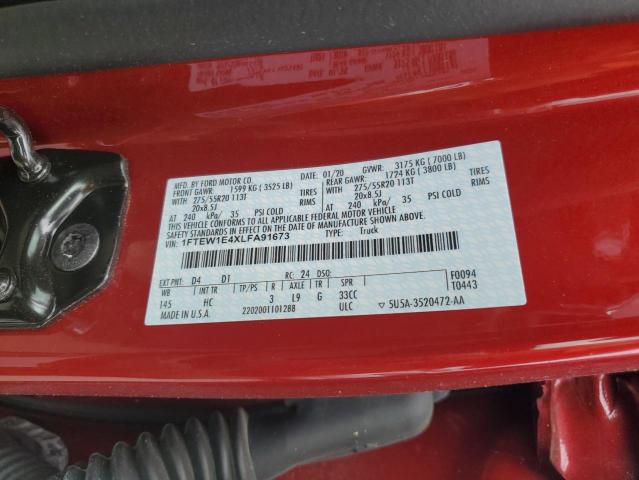 2020 FORD F150 SUPER - 1FTEW1E4XLFA91673