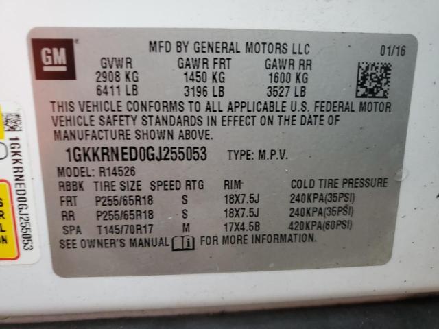 VIN 1GKKRNED0GJ255053 2016 GMC Acadia, Sle no.14