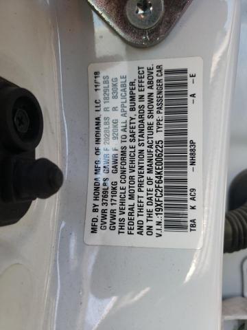 2019 HONDA CIVIC LX - 19XFC2F64KE006225