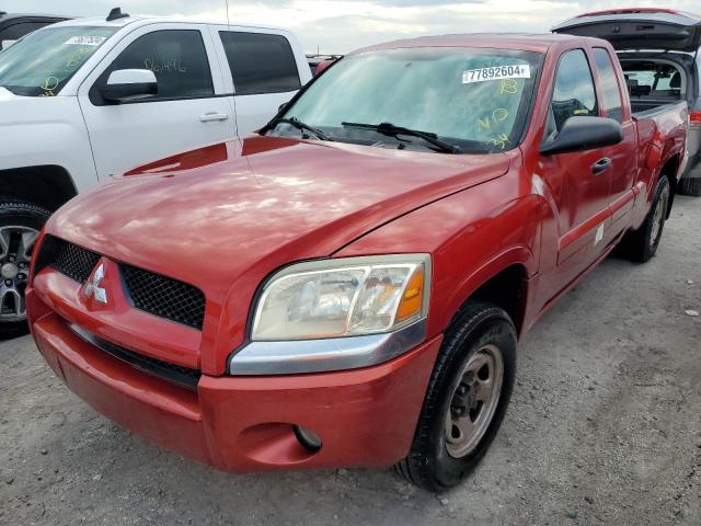 MITSUBISHI RAIDER LS 2007 red  gas 1Z7HC22K87S213253 photo #1