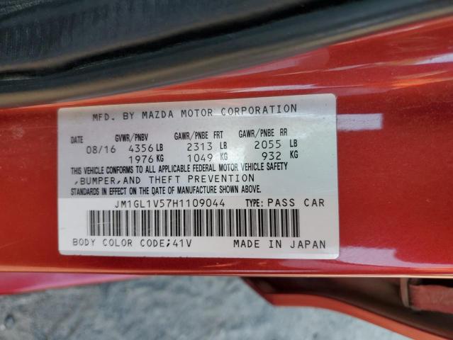 2017 MAZDA 6 TOURING - JM1GL1V57H1109044
