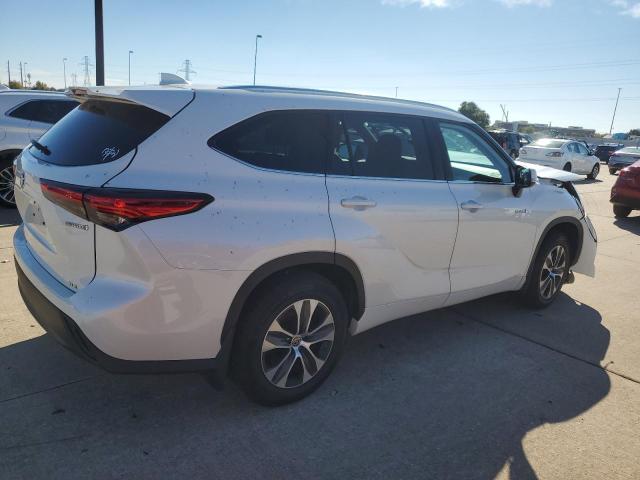 TOYOTA HIGHLANDER 2021 white  hybrid engine 5TDHBRCH0MS516848 photo #4