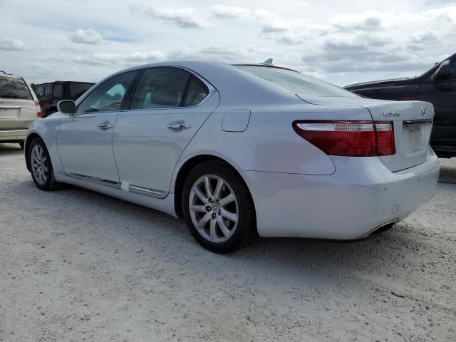 LEXUS LS 460 2008 white sedan 4d gas JTHBL46F585069184 photo #3