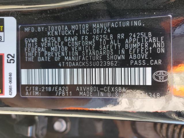 VIN 4T1DAACK5SU023962 2025 TOYOTA CAMRY no.12