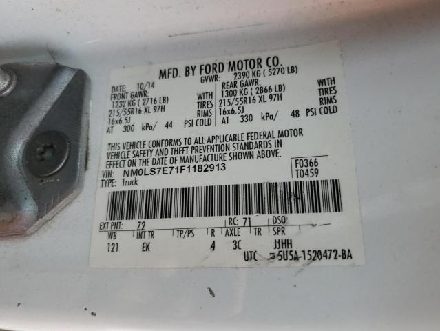 VIN NM0LS7E71F1182913 2015 Ford Transit, XL no.14