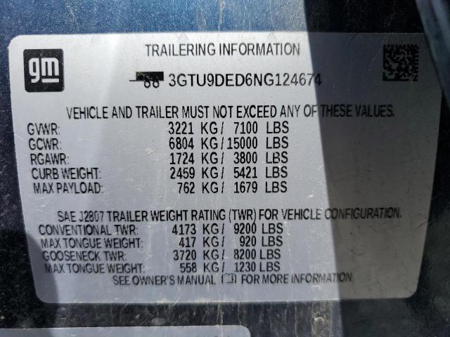 2022 GMC SIERRA LIM - 3GTU9DED6NG124674