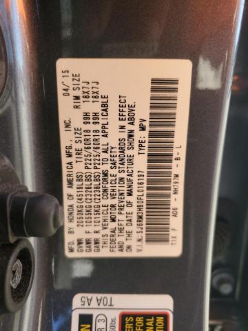 2015 HONDA CR-V TOURI - 5J6RM3H90FL016197