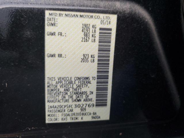 VIN 1N4AZ0CP5FC302769 2015 NISSAN LEAF no.13