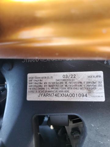 2022 YAMAHA MTT09 GT - JYARN74EXNA001094