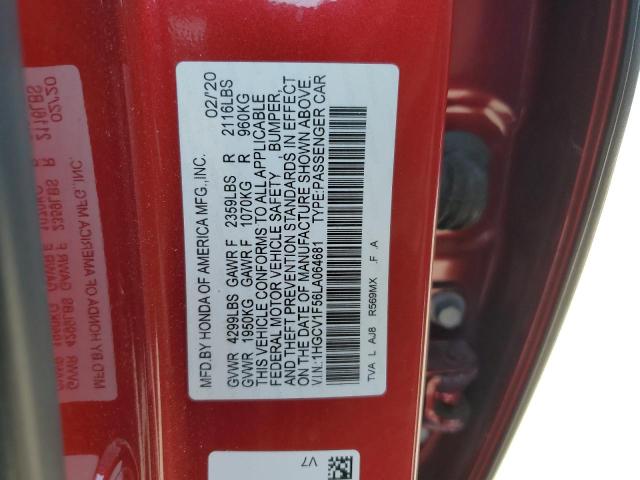 2020 HONDA ACCORD EXL - 1HGCV1F56LA064681