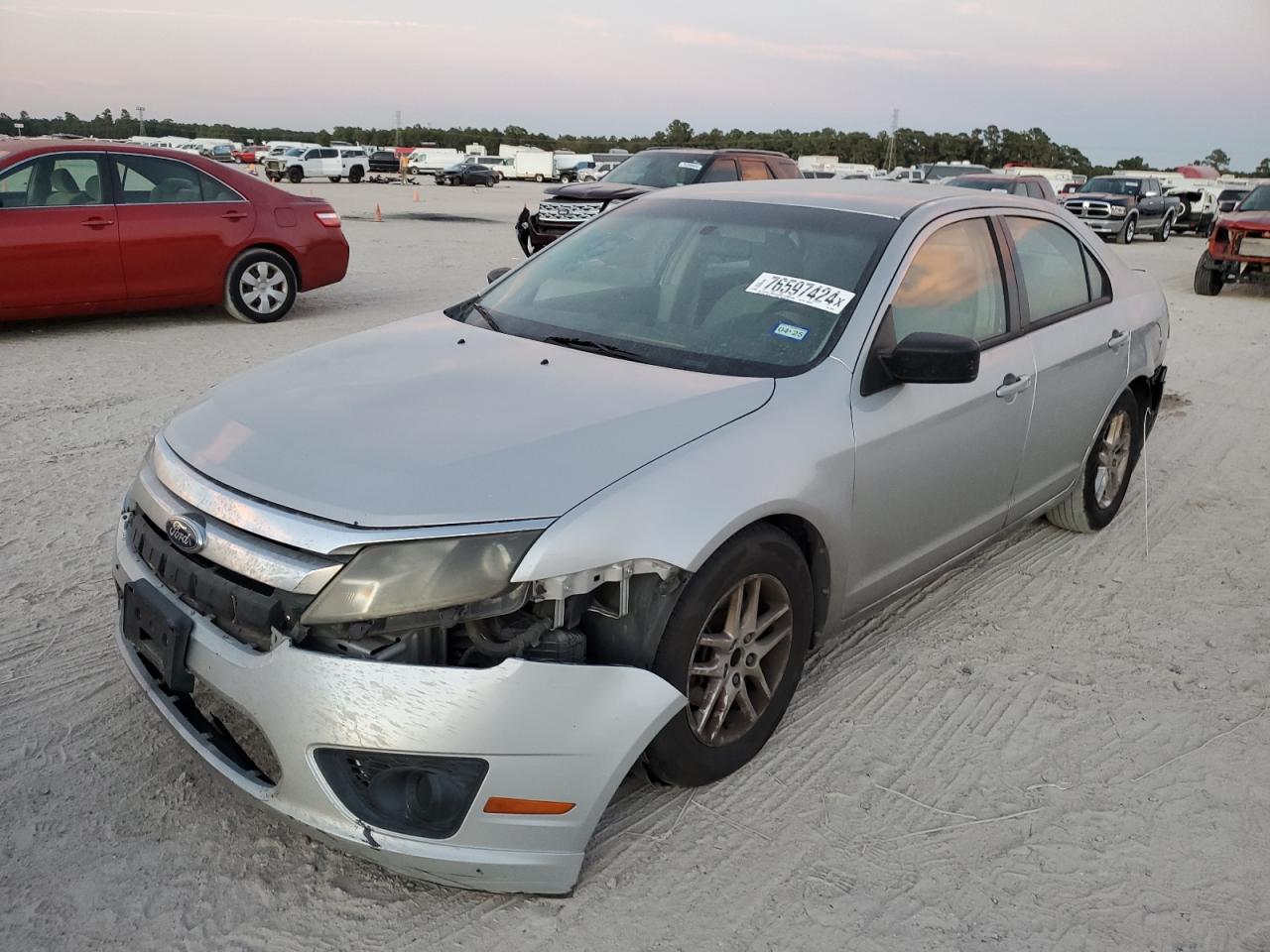 FORD FUSION S 2010 silver  gas 3FAHP0GA7AR173809 photo #1