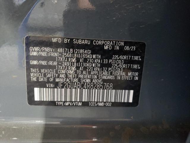 2024 SUBARU CROSSTREK - JF2GUABC4R8285768