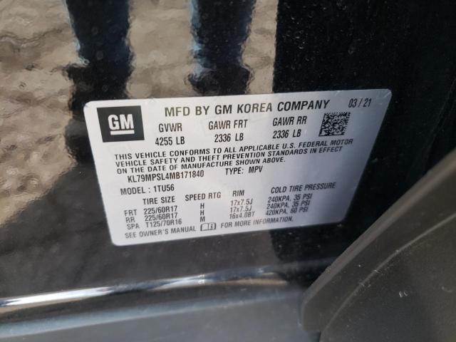 2021 CHEVROLET TRAILBLAZE - KL79MPSL4MB171840