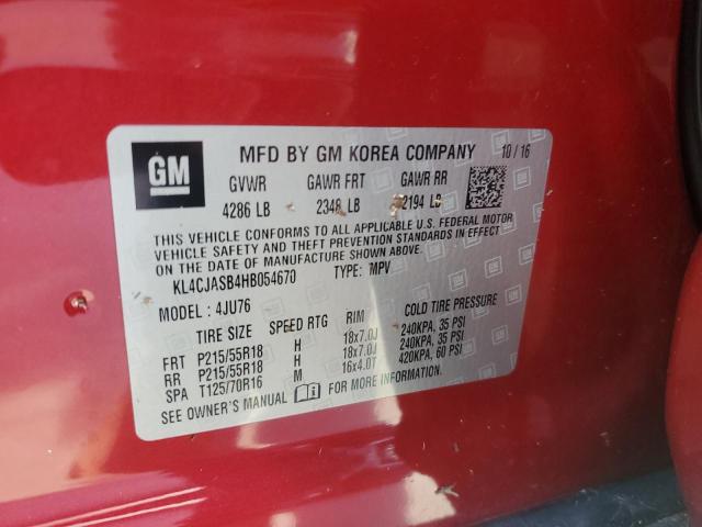 VIN KL4CJASB4HB054670 2017 Buick Encore, Preferred no.13