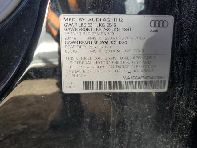 VIN WA1DGAFP4DA033651 2013 Audi Q5, Premium Plus no.12