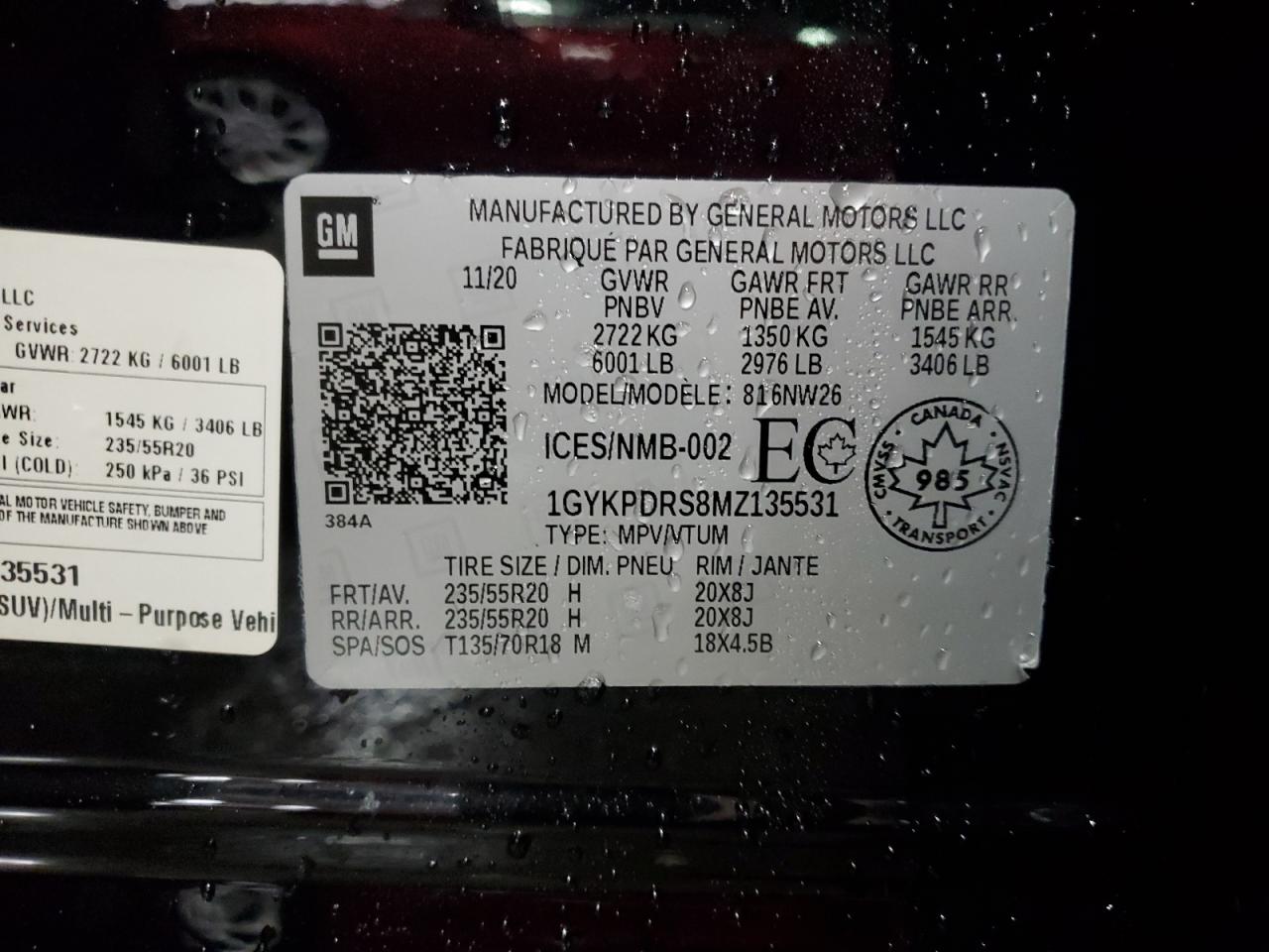 Lot #2960136084 2021 CADILLAC XT6 PREMIU