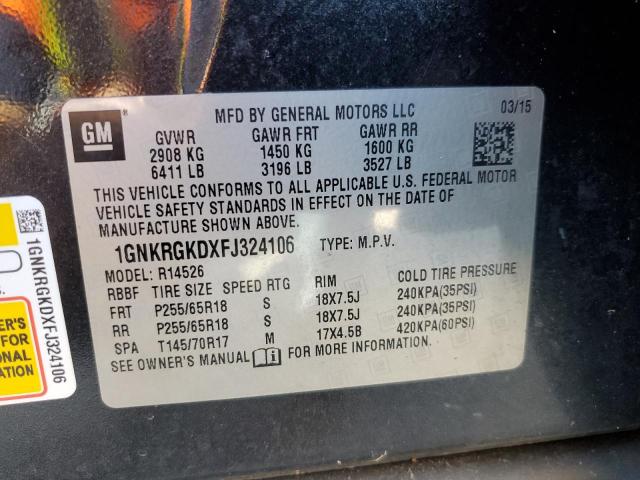 2015 CHEVROLET TRAVERSE L - 1GNKRGKDXFJ324106