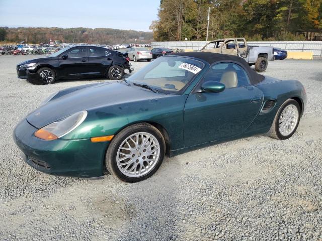 PORSCHE BOXSTER 2001 green converti gas WP0CA29891U623724 photo #1