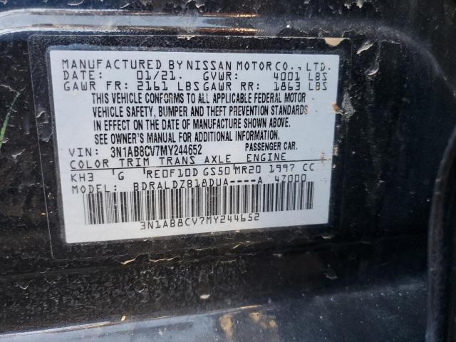 2021 NISSAN SENTRA SV - 3N1AB8CV7MY244652