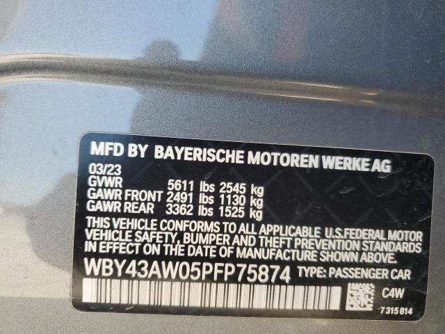 2023 BMW I4 EDRIVE - WBY43AW05PFP75874