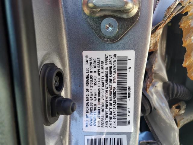 19XFC1F34KE005298 2019 HONDA CIVIC
