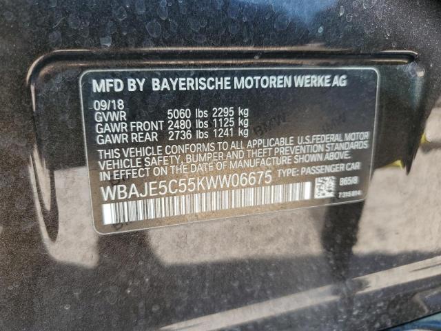 VIN WBAJE5C55KWW06675 2019 BMW 5 SERIES no.12