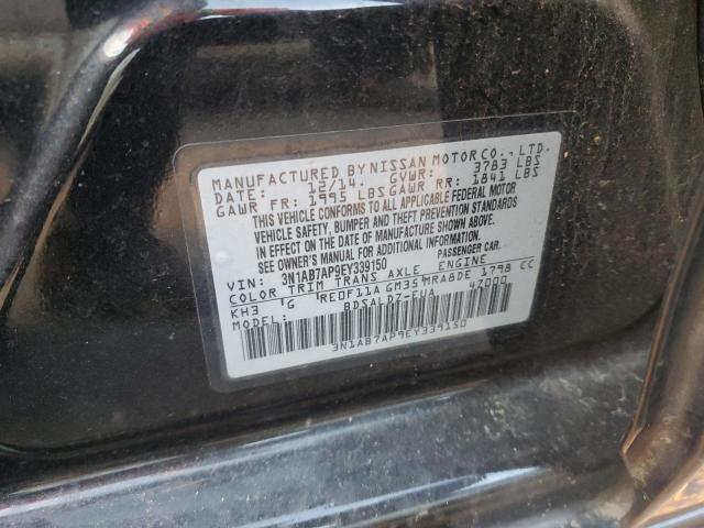 VIN 3N1AB7AP9EY339150 2014 Nissan Sentra, S no.12