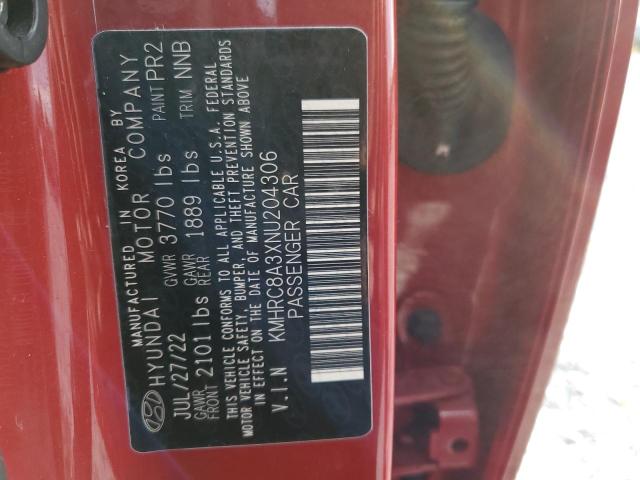 2022 HYUNDAI VENUE SEL - KMHRC8A3XNU204306