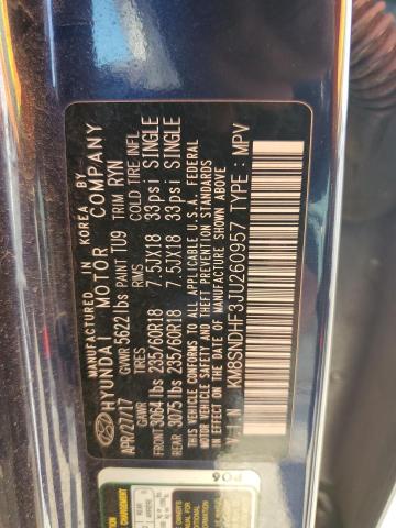 2018 HYUNDAI SANTA FE S - KM8SNDHF3JU260957