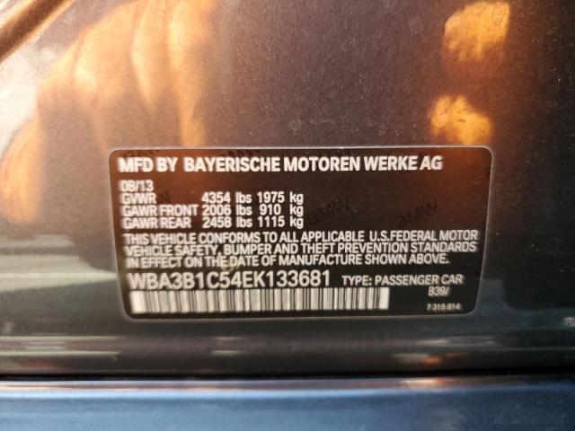 VIN WBA3B1C54EK133681 2014 BMW 3 SERIES no.12