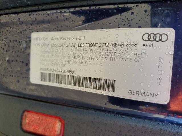 2019 AUDI RS5 - WUABWCF54KA907989