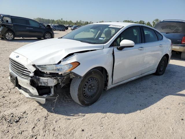 FORD FUSION S 2019 white  gas 3FA6P0G70KR283100 photo #1