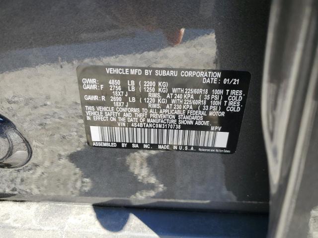 VIN 4S4BTANC0M3170738 2021 Subaru Outback, Limited no.13