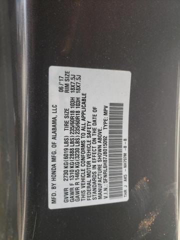 2018 HONDA ODYSSEY TO - 5FNRL6H87JB015092