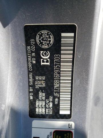 2023 TOYOTA GR 86 JF1ZNBB16P9757703