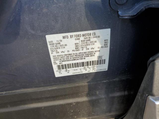 2021 FORD EXPLORER X - 1FMSK8DH4MGA15918