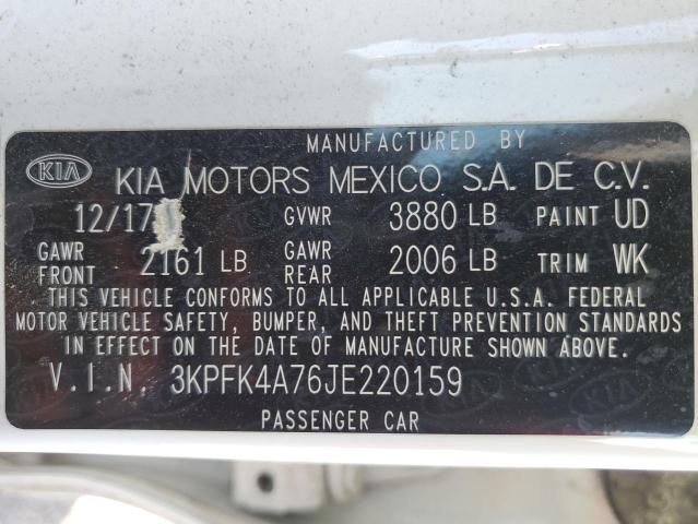 VIN 3KPFK4A76JE220159 2018 KIA FORTE no.13