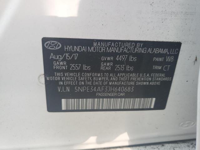 VIN 5NPE34AF3JH640683 2018 Hyundai Sonata, Sport no.13