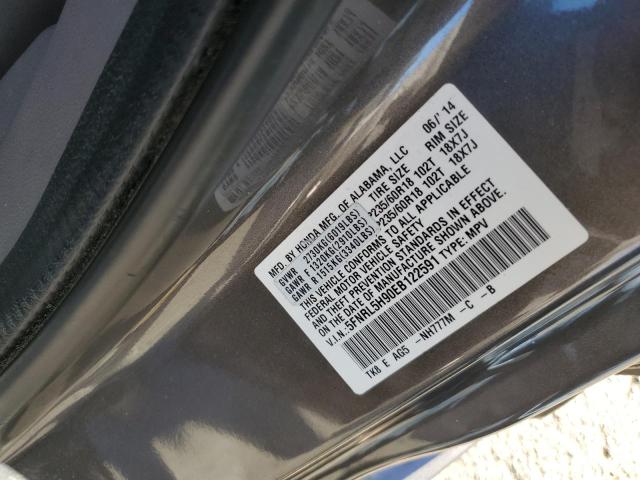 VIN 5FNRL5H90EB122591 2014 Honda Odyssey, Touring no.13