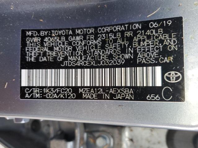 2020 TOYOTA COROLLA SE - JTDS4RCEXLJ032039