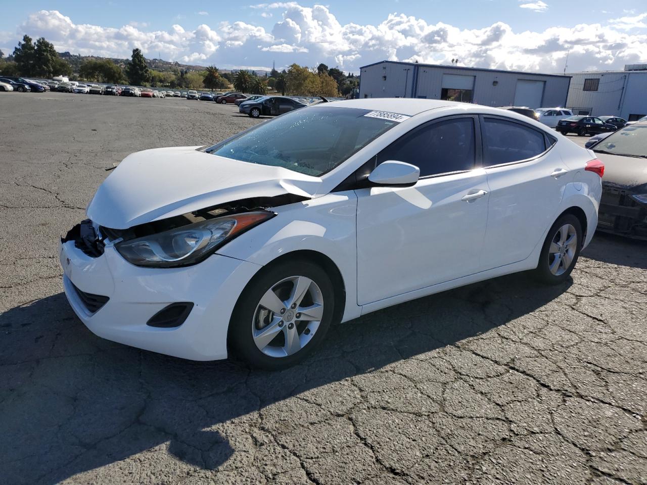 Lot #2989127625 2013 HYUNDAI ELANTRA GL