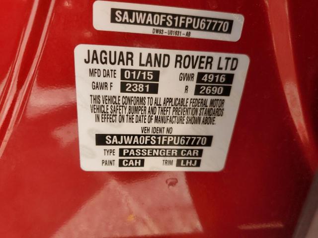2015 JAGUAR XF SAJWA0FS1FPU67770