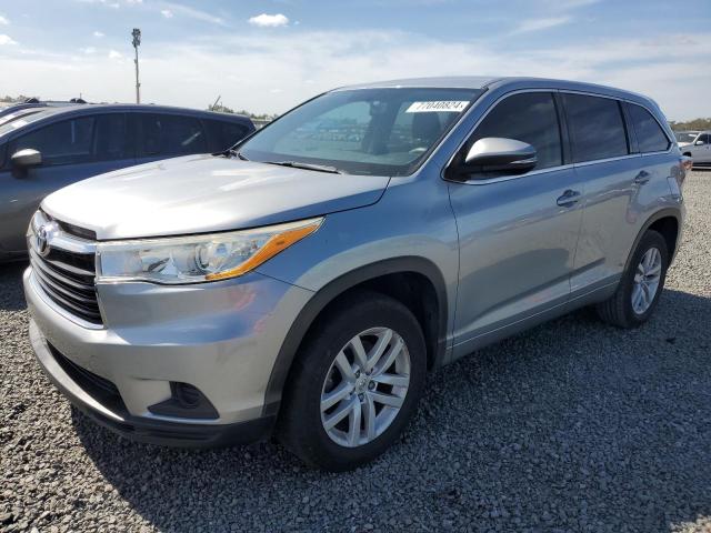 VIN 5TDZARFH6ES007447 2014 Toyota Highlander, LE no.1