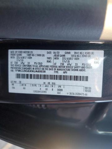 2022 FORD ESCAPE SE - 1FMCU9G6XNUA60038