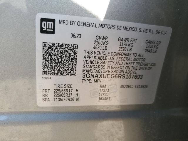 2024 CHEVROLET EQUINOX LT - 3GNAXUEG6RS107693