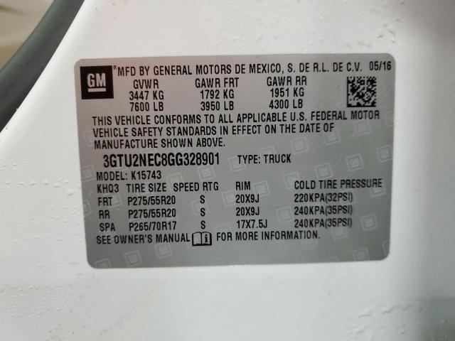 2016 GMC SIERRA K15 - 3GTU2NEC8GG328901