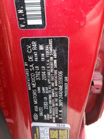 2021 KIA FORTE FE - 3KPF24AD4ME359006