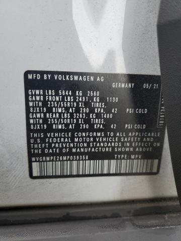 VIN WVGRMPE26MP039358 2021 VOLKSWAGEN ID.4 PRO no.13